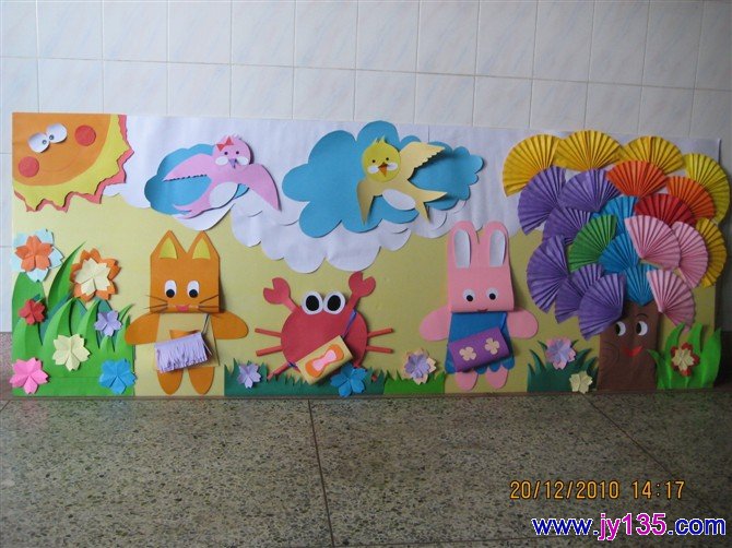 幼教素材 教室布置 幼儿园小班教室布置 正文         小班主题墙布置